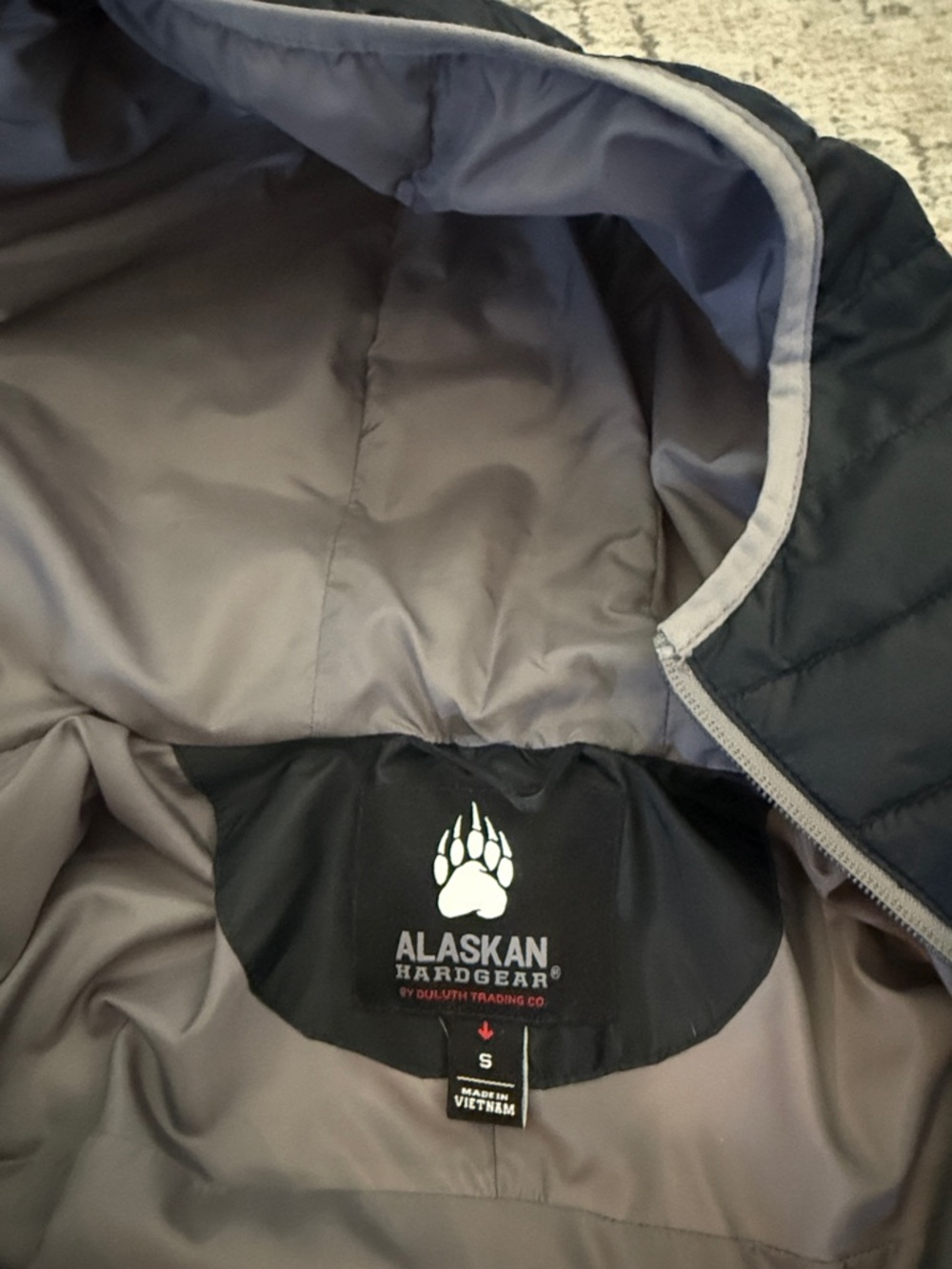 Alaskan Hardgear Puffer Jacket - Gray and Black